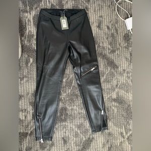 All Saints leather biker pants